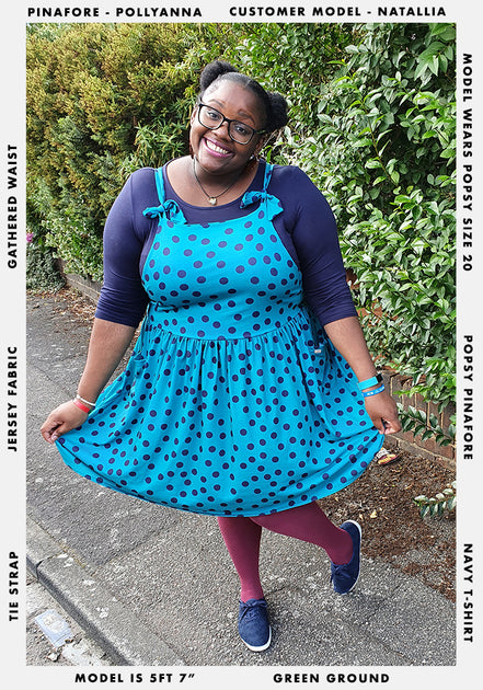 Polka top dot pinafore