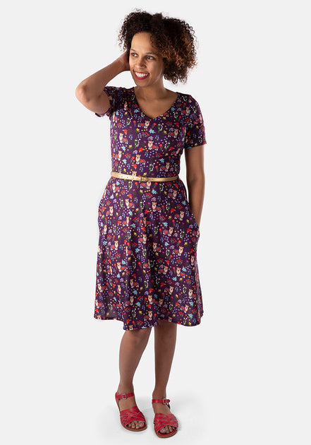 Corgi print outlet dress