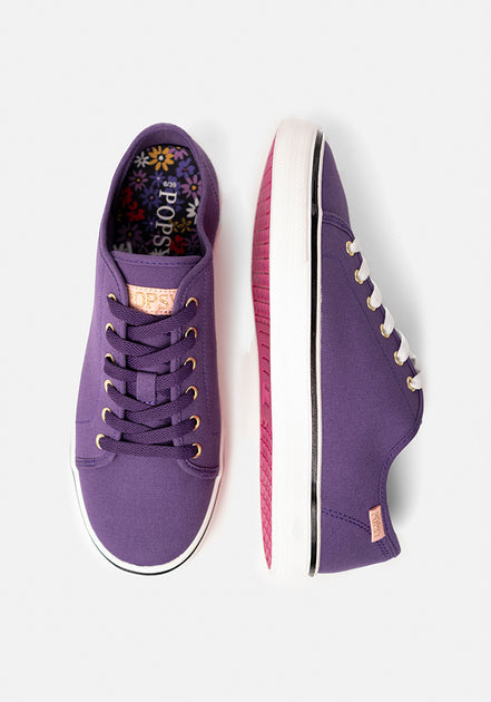 Lilac canvas shoes sale