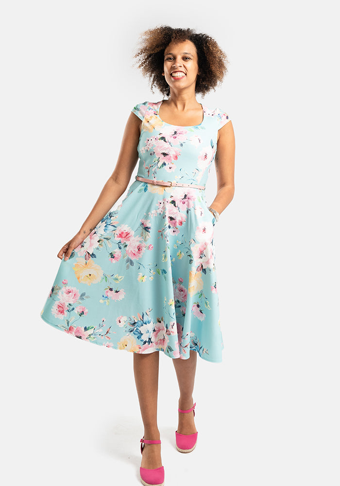 Ann-Marie Floral Print Swing Dress