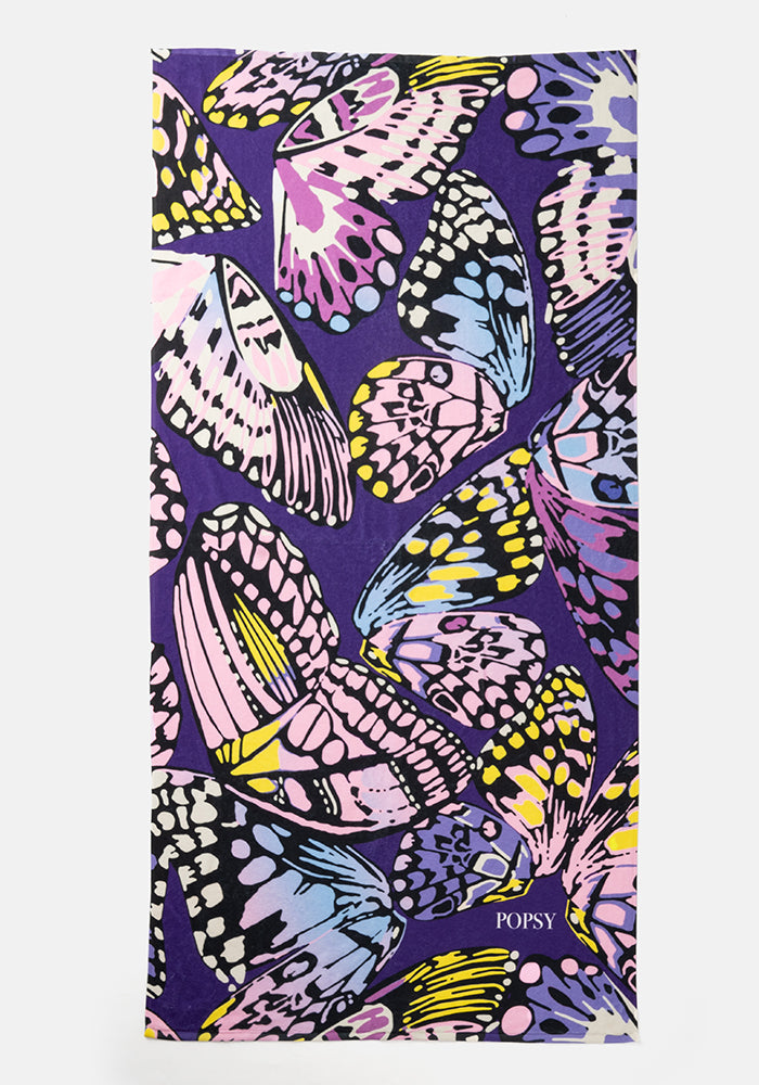 Butterfly Wings Print Towel