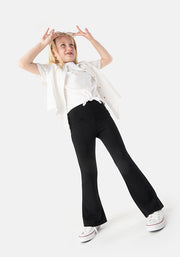 Children's Black Flare Leggings