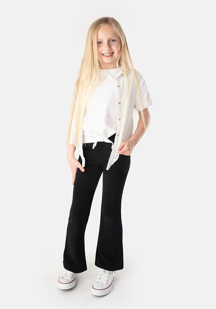 Children's Black Flare Leggings