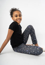 Children's Ditsy Star Print Flare Leggings