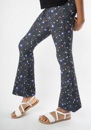 Children's Ditsy Star Print Flare Leggings