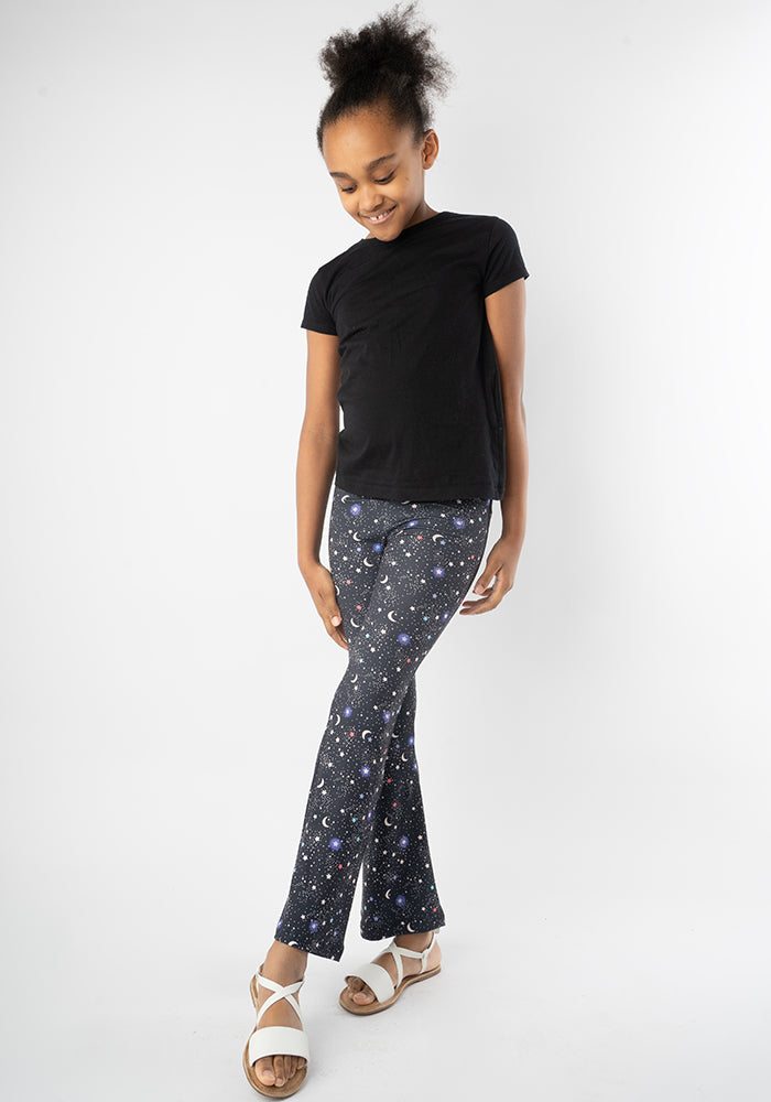 Children's Ditsy Star Print Flare Leggings