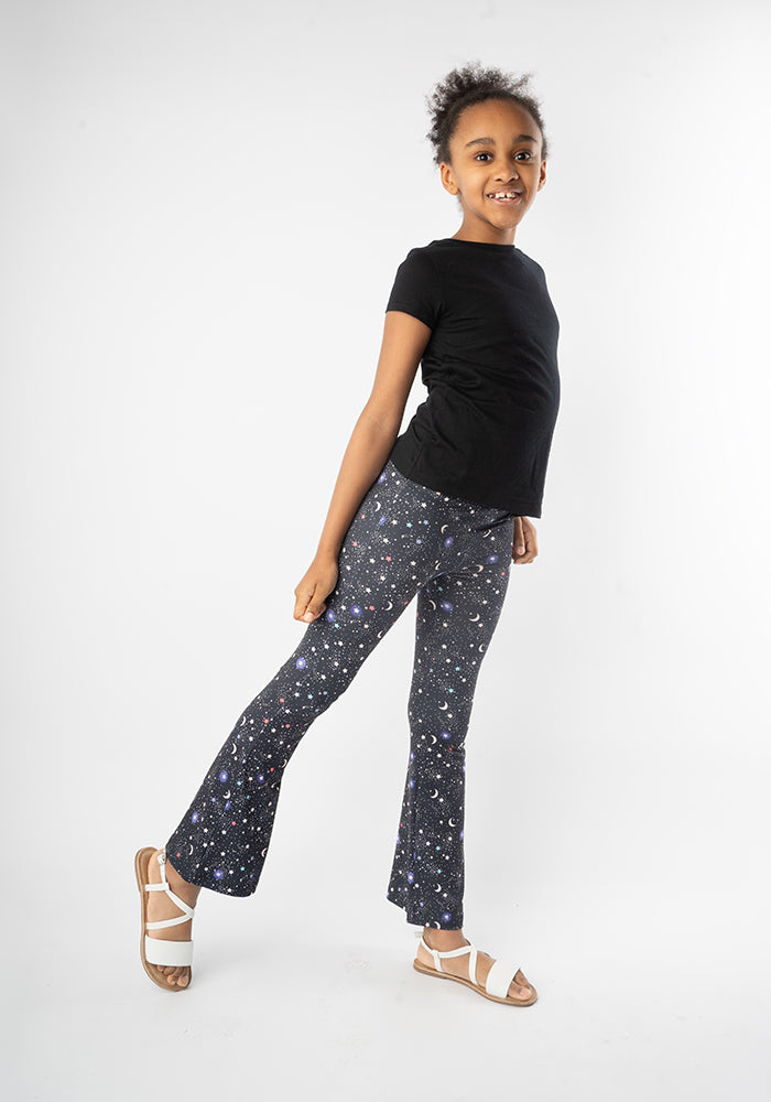 Children's Ditsy Star Print Flare Leggings