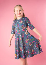 Children's Fairytales Print Dress (Rue)