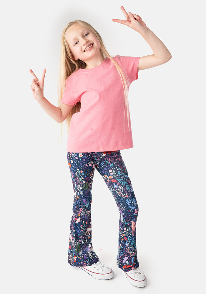 Children's Magical Woods Print Flare Leggings