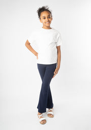 Children's Navy Flare Trousers