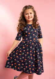 Children's Rainbow Snails Print Cotton Dress (Sheridan)