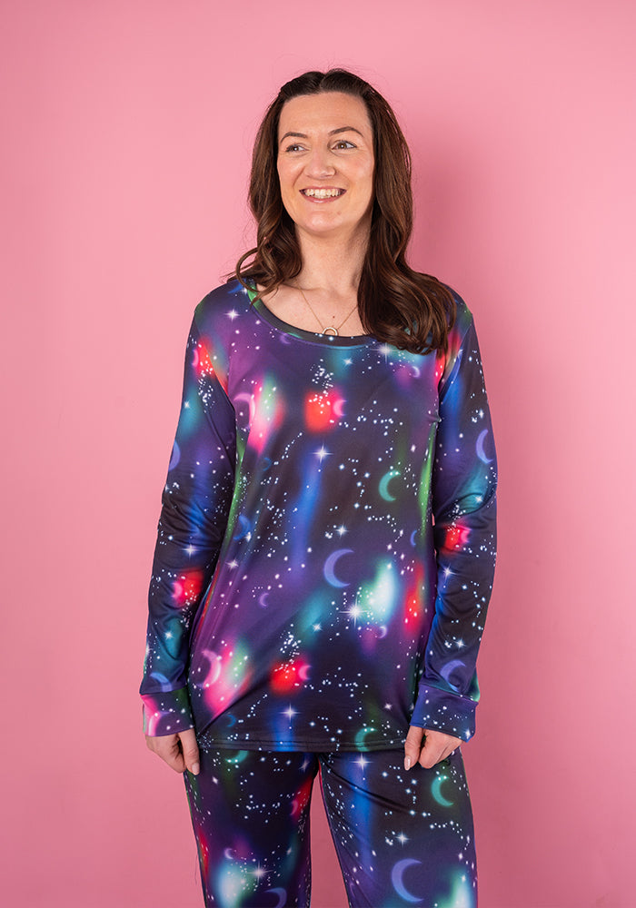 Cosima Galaxy Print Pyjama Set