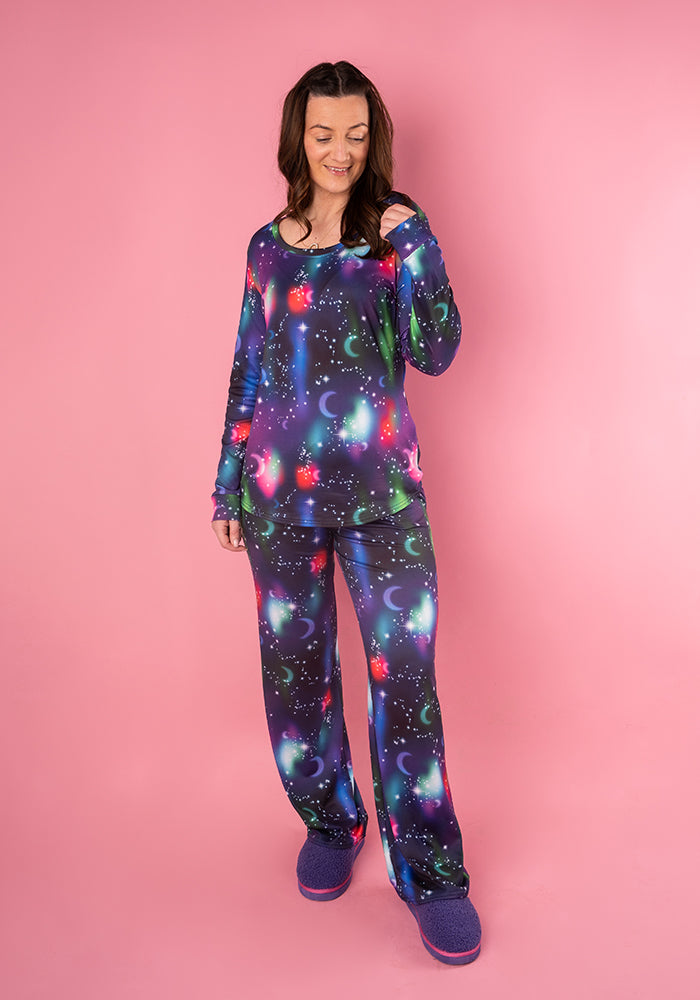 Cosima Galaxy Print Pyjama Set