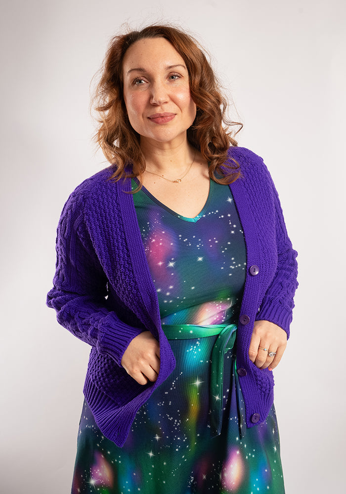 Cyrus Galaxy Print Cotton Dress