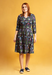 Ensley Garden Sloth Print Dress