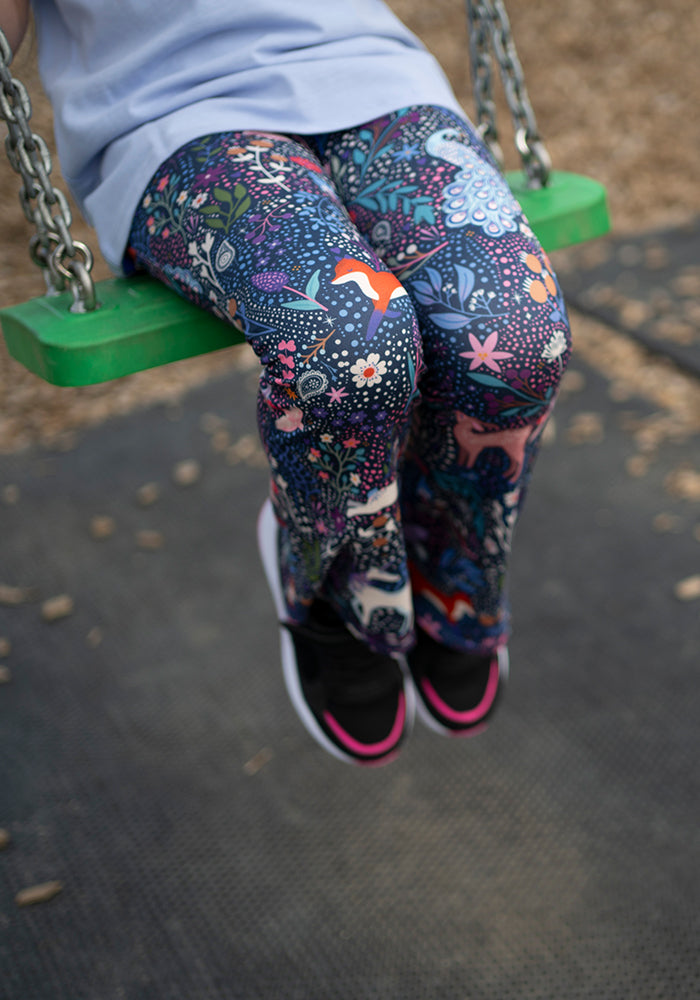 Children's Magical Woods Print Flare Leggings