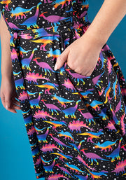 Fletcher Ombre Dinosaur Print Dress