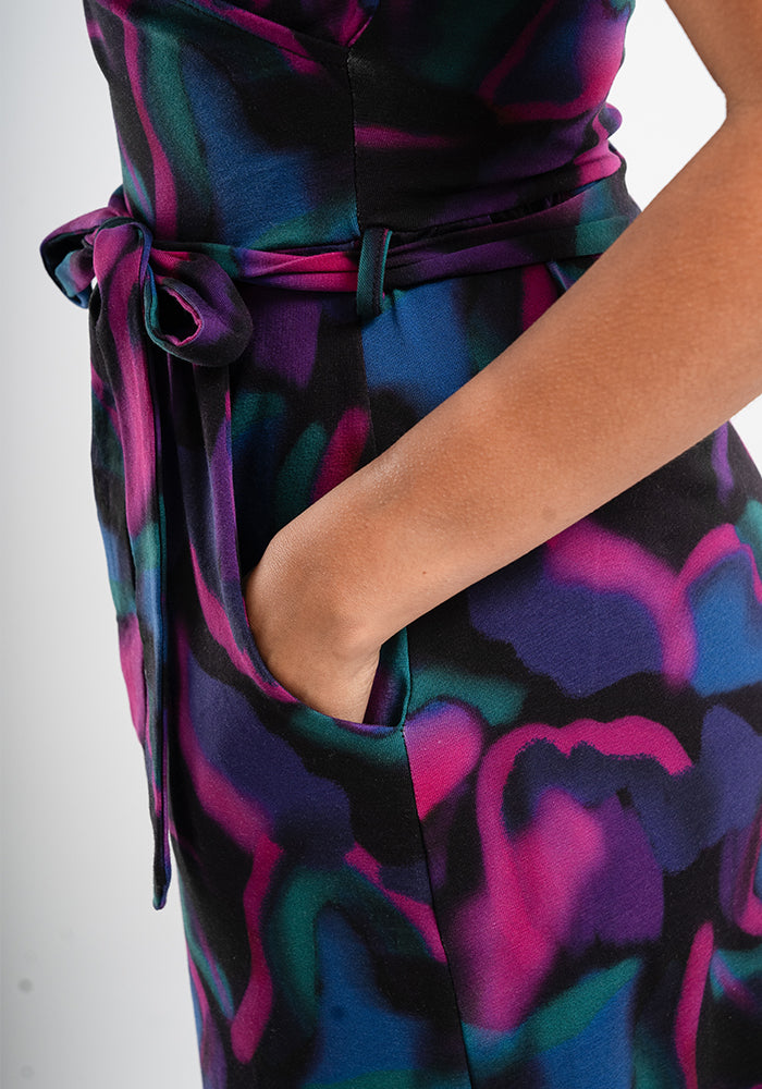 Inka Inky Swirls Print Cotton Maxi Dress