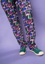 Jordan Purple Mushroom Print Dungaree