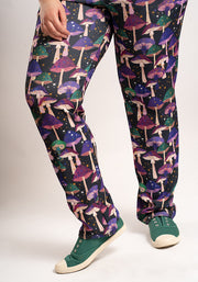 Jordan Purple Mushroom Print Dungaree