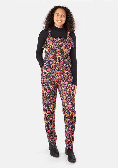 Jordan Rainbow Floral Print Dungaree