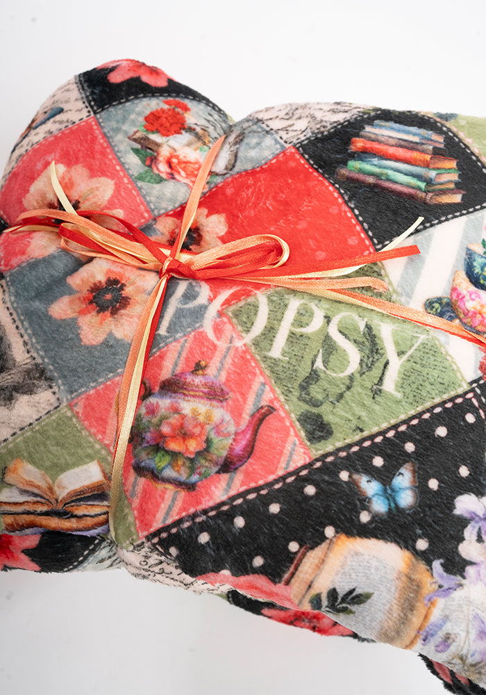 Pop-under Journals Print Plush Blanket