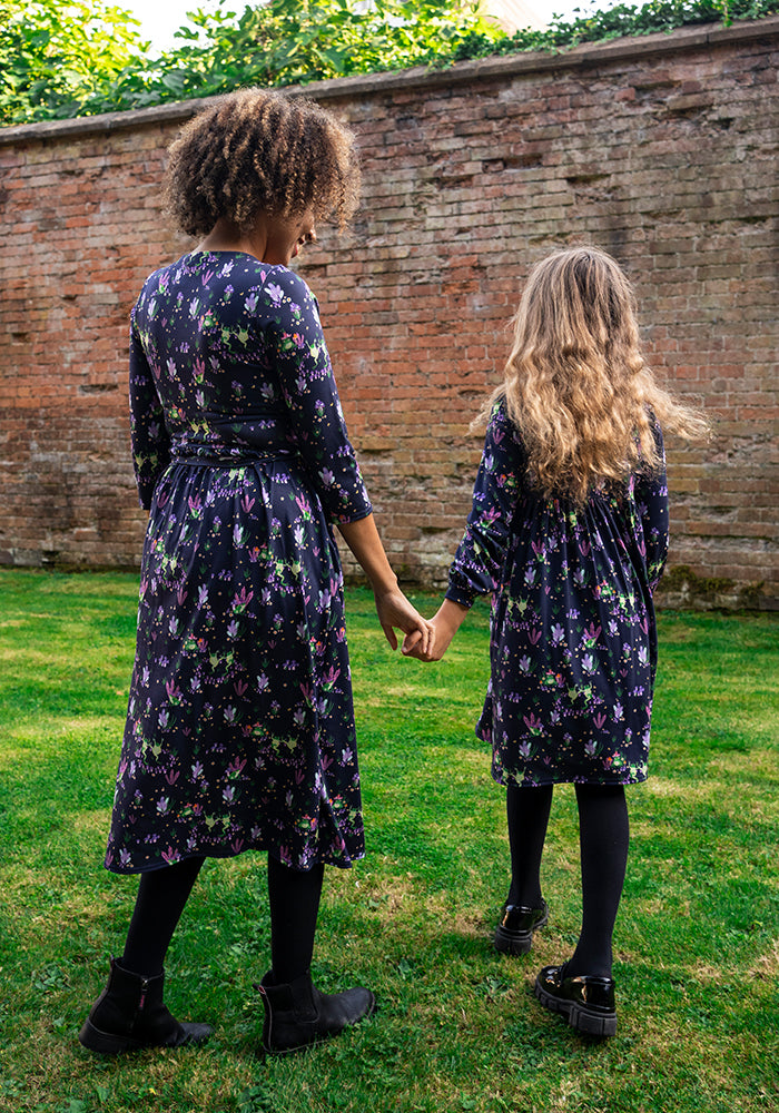 Children's Dancing Frog Print Dress (Hopscotch)