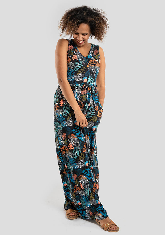 Lana Jungle Leopard Print Maxi Dress
