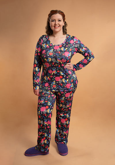 Leah Fleur Amour Print Pyjama Set