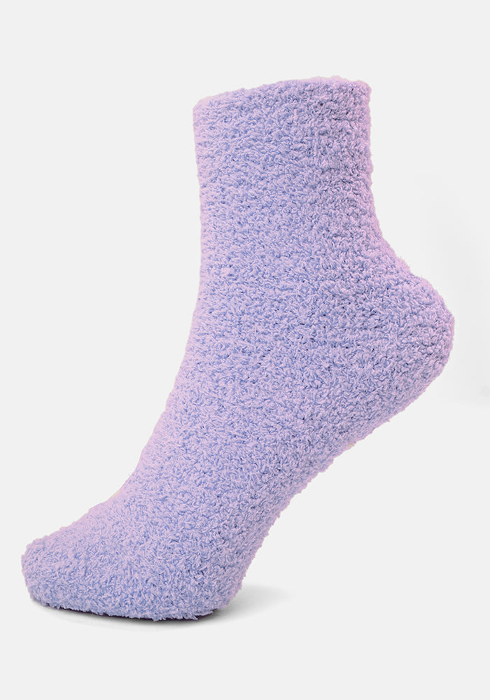 Lilac Fluffy Socks