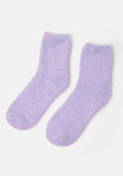 Lilac Fluffy Socks