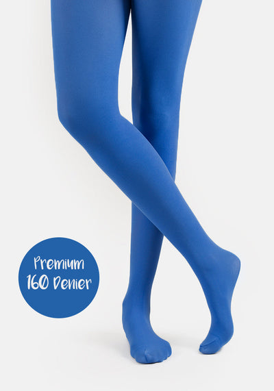 Premium 160 Denier Tights Limoges Blue