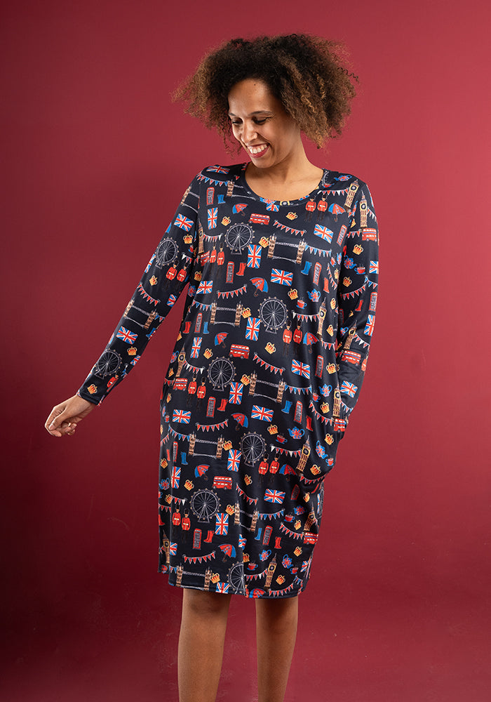 Mandy London Print Nightshirt