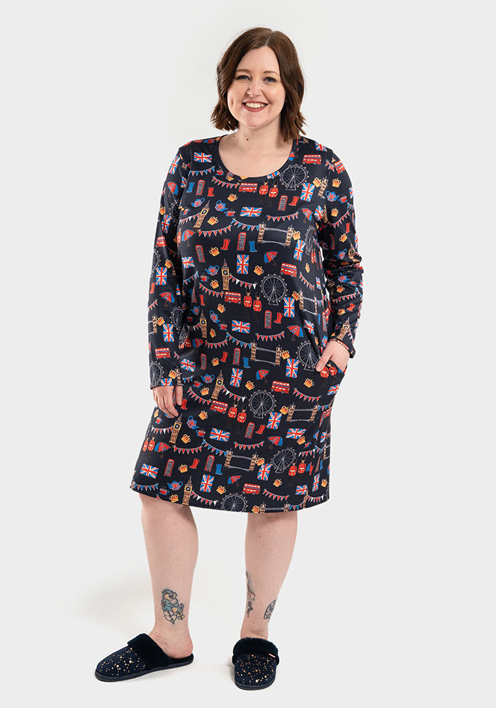 Mandy London Print Nightshirt