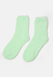 Mint Fluffy Socks