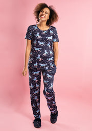Moonbeam Unicorn & Stars Print Pyjama Set