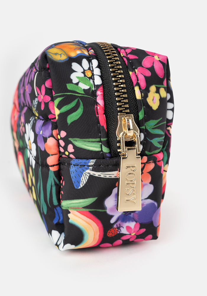 Rainbow Floral Print Popsy Pencil Case