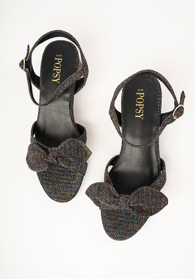 Rainbow Glitter Party Sandals