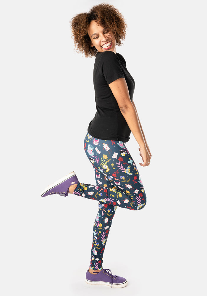 Rene Hatters Tea Party Print Popsy Leggings