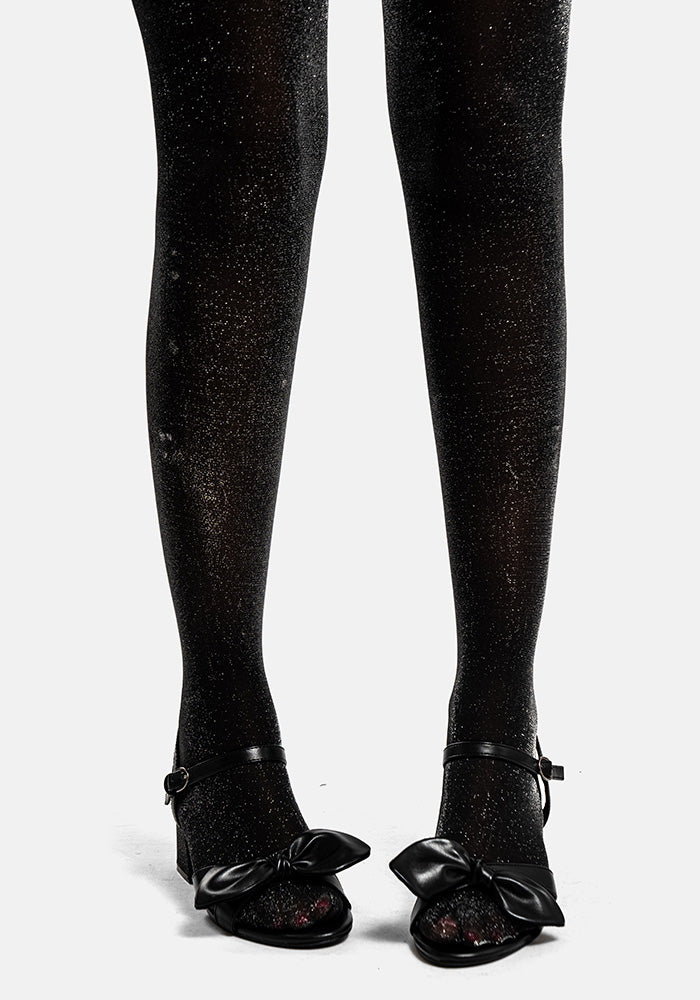 Premium Black Sparkle Tights Popsy Clothing