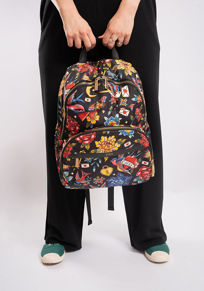 Tattoo Print Popsy Rucksack