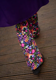 Tina Rainbow Garden Print Full Leg Flare Leggings