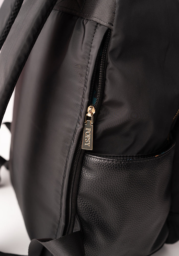 Solid Black Rucksack