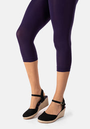 Premium 50 Denier Capri Tights Purple