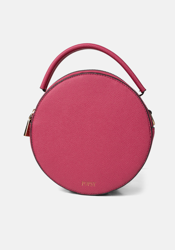 Round Pink Premium Cross Body Bag Popsy Clothing