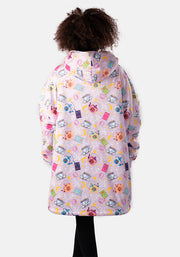 Popsy Pop-On Oversize Slouchy Print Hoodie